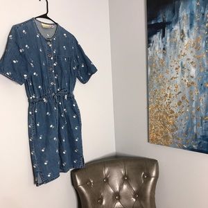 Floral Embroidered Coldwater Creek Jean Jumper